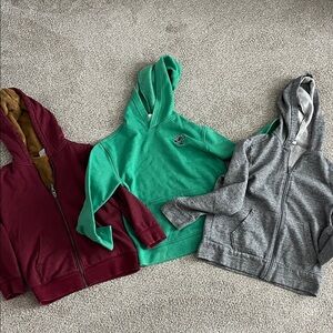Old Navy Kids Sweatshirts - Burgundy, Green, and Gray